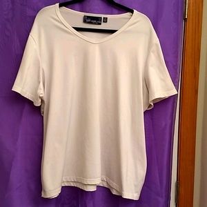 Susan Graver Dress White Liquid Knit T-shirt
